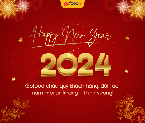 Gofood chúc mừng năm mới - Xuân Giáp Thìn 2024